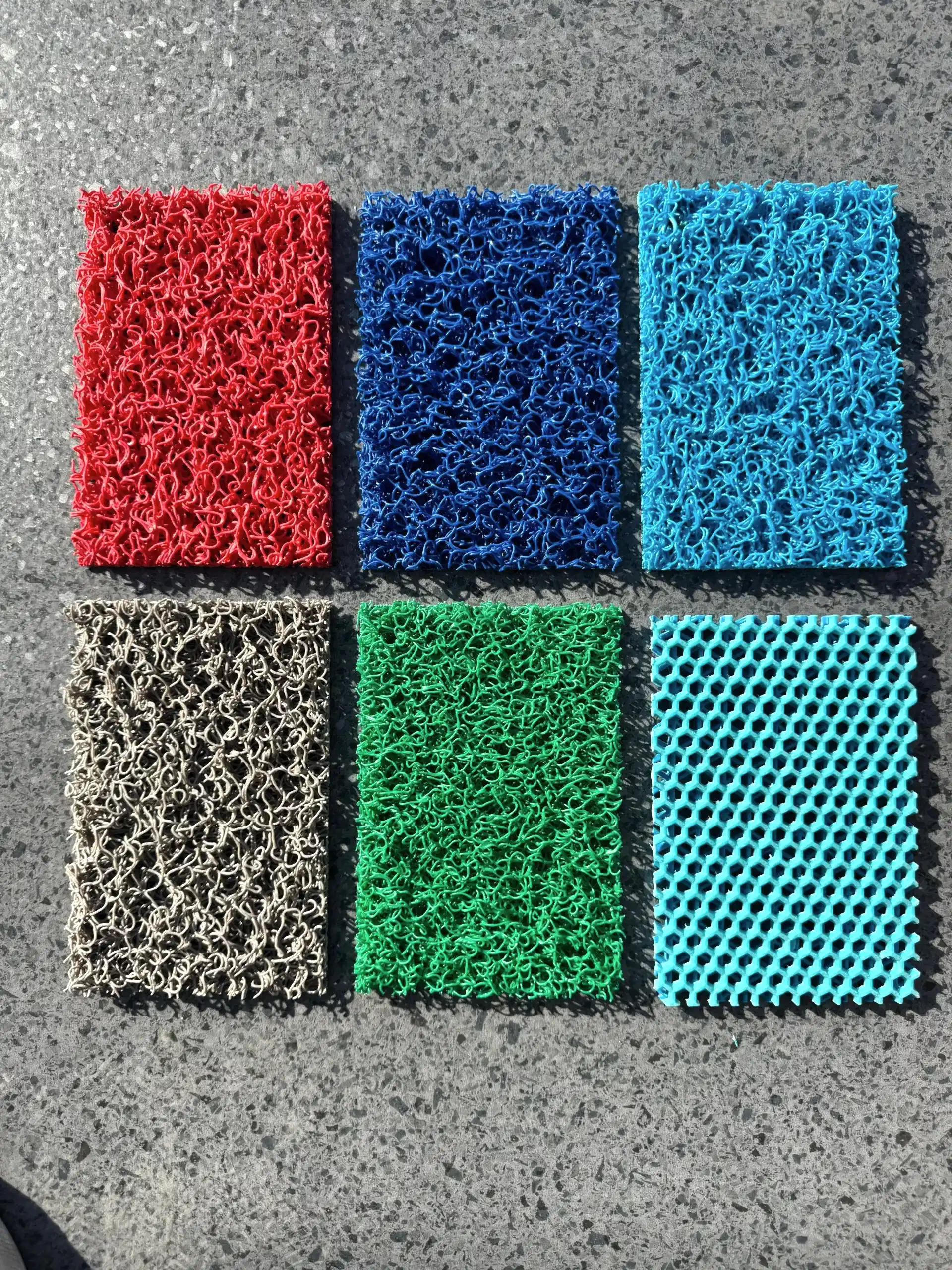 renkli kıvırcık paspas